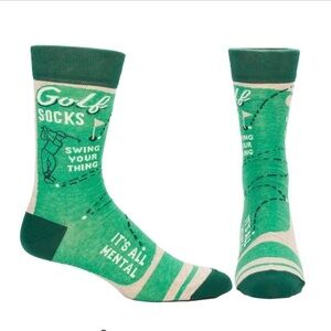 🧦 3/$15 🧦 Blue Q Socks Swing Your Thing Men's Golf Socks